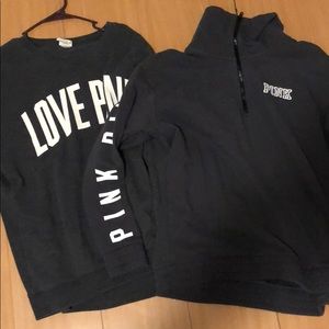 TWO PINK Victoria Secret Sweatshirts